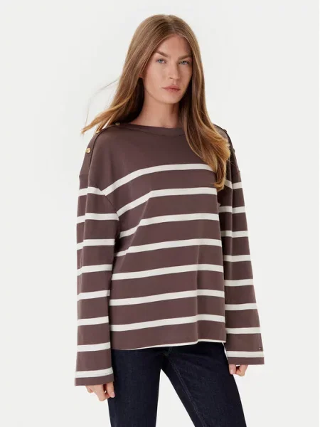 Halenka Tommy Hilfiger hnědá