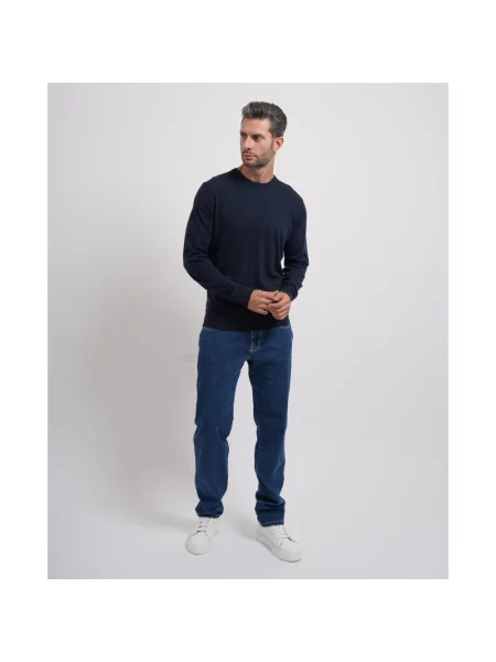 Guess sweter z dodatkiem wełny NARCISO niebieski