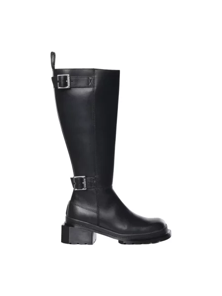 Muszkieterki Dr. Martens skórzane czarne