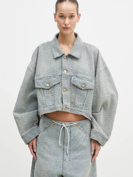 DARKPARK geacă din denim Gigi femei de tranziție oversized albastru