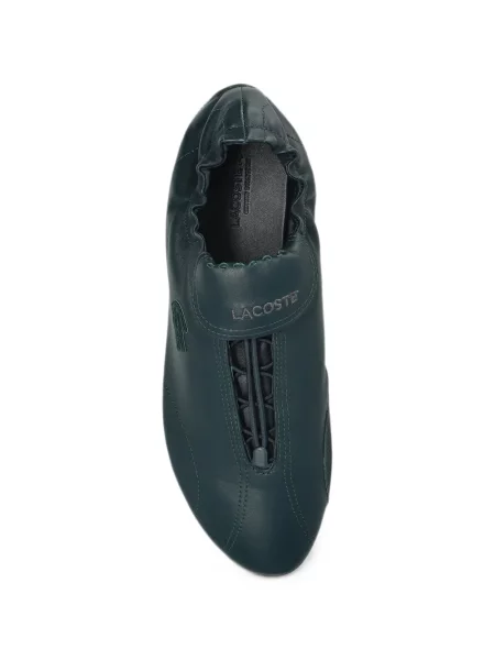 Sneakerși Lacoste din piele verde