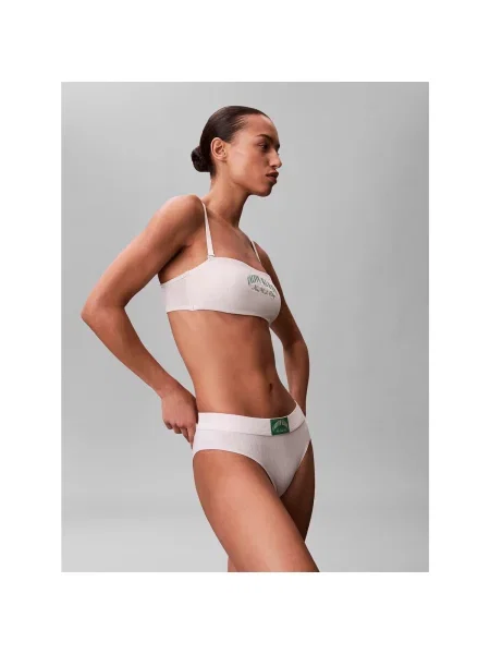 Sutien bandeau Calvin Klein Jeans alb