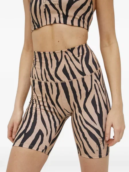 Pantaloni scurți P.e Nation cu imagine cu model zebră