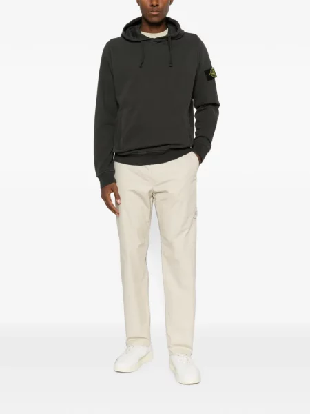 Hoodie Stone Island πέτρες με κορδόνι γκρι