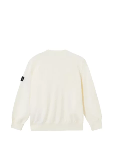 Sweter dziecięcy Stone Island biały