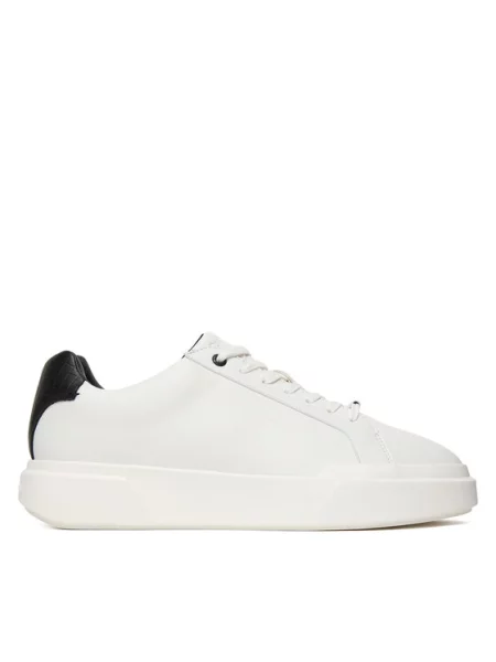 Calvin Klein Sneakersy Chunky Cupsole Laceup Clean Lth biały