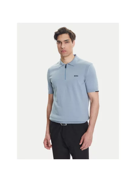 BOSS Polo majica K_Ever-X PS Regular Fit siva
