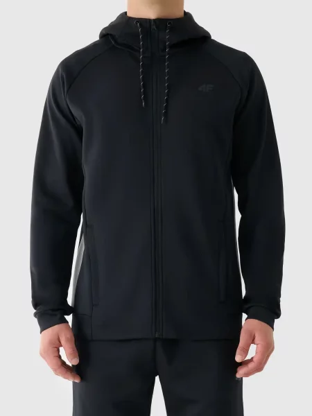 4F bluza treningowa zapinana z wykończeniem szybkoschnącym XXL czarny