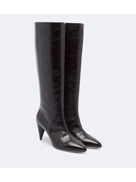 Cizme Victoria Beckham din piele maro