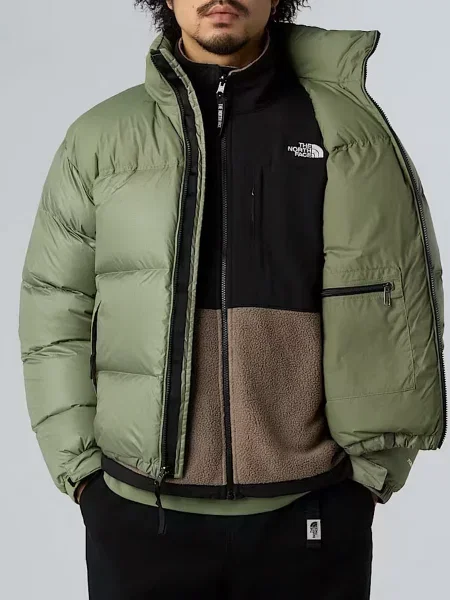 Зимова куртка The North Face сіро-зелений зелена