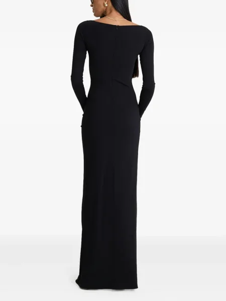 Rochie maxi Moos Studio lungă de costum negru
