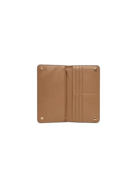 Calvin Klein Piniginė Foil Logo Passport Longfold juoda