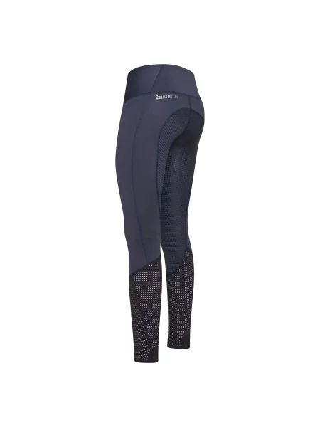Legginsy jeździeckie z pełną przyczepnością Euro-Star Breez Fashion niebieskie