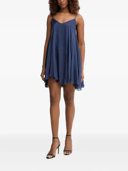 Rochie mini Haveone cu decolteu în V albastru