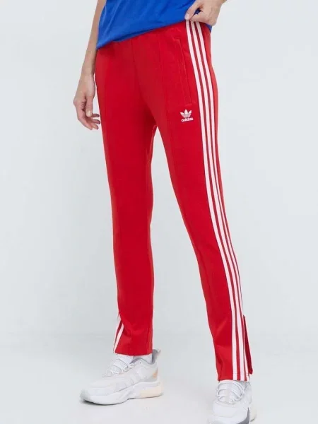 Спортивні штани adidas Originals SST Classic TP з аплікацією червоний