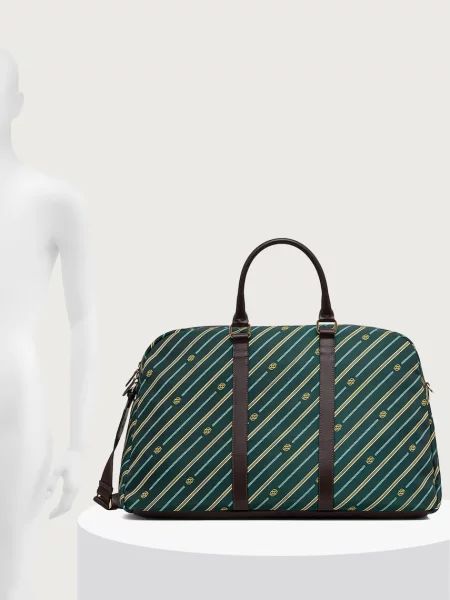Drôle de Monsieur férfi táska Weekender Monogramme zöld