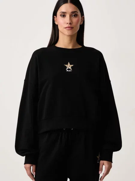 Guess Jeans hanorac oversized pentru femei din alb