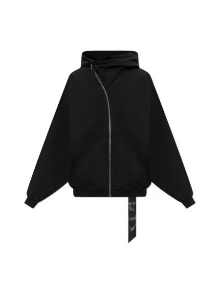 Bluza z kapturem Rick Owens z kapturem czarna