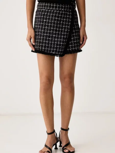 MSGM fustă-pantalon pentru femei cu amestec de lână negru