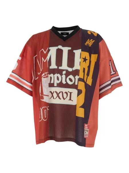 Тениска Amiri с V-образно деколте червено