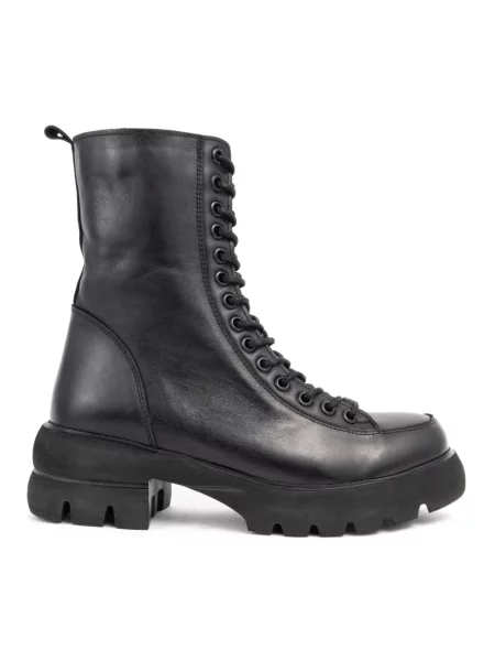 Buty do kostki Sergio Moretti skórzane casual czarne