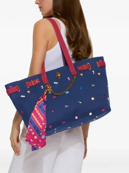 Τσάντα shopper Kurt Geiger London μπλε