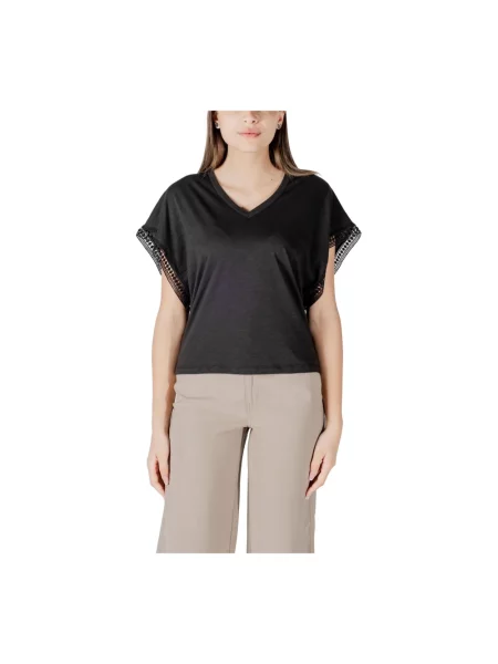 Bluzka Ichi koronkowa czarna