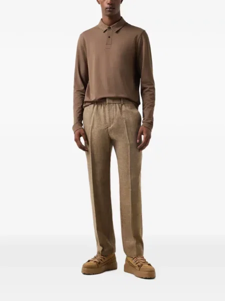 Lung tricou polo Bogner maro