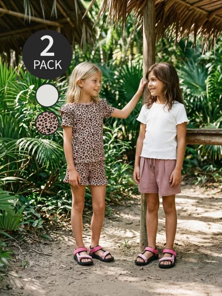 Sinsay tričko s dekorativními volány 2 pack vícebarevná