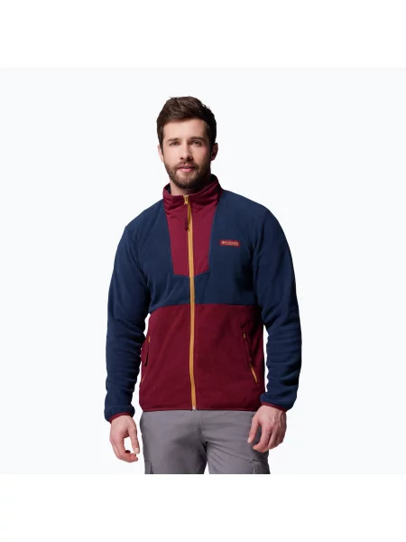 Fleece fleece melegítő felső Columbia sötétkék