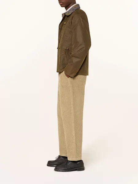 Barbour Manšestrové Chino Kalhoty Stretch světle hnědá