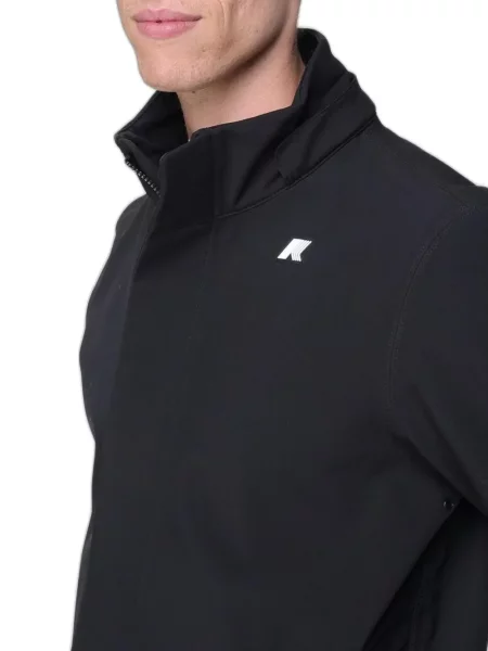 Kapucnis parka K-way fekete