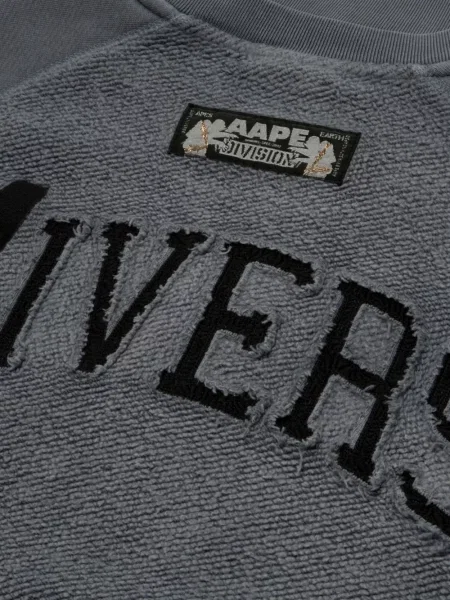 Hanorac Aape By A Bathing Ape cu aplicații gri