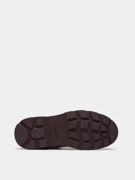 Кожаные ботинки челси Clarks коричневые