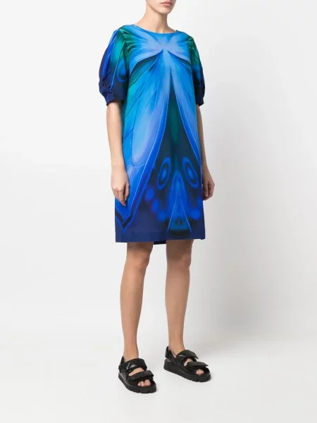 Scurt rochie Alberta Ferretti cu imagine albastru