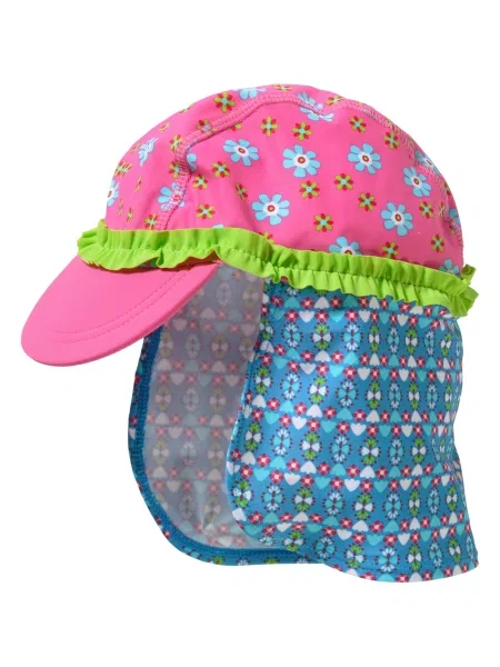 PLAYSHOES Pălărie azuriu / kiwi / roz verde