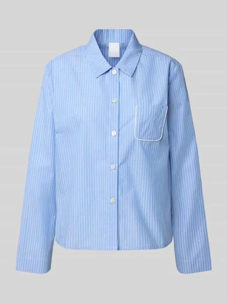 Góra od piżamy o kroju relaxed fit z kieszenią na piersi model ‘Anni’ Ccdk Copenhagen niebieska