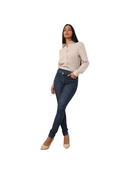 Blugi La Modeuse albastru