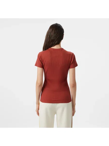 Lacoste T-Shirt Z Okrągłym Dekoltem Slim Fit czerwony