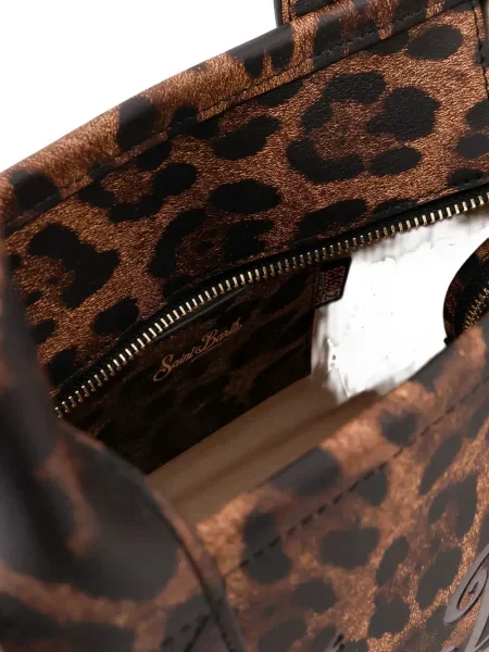 Geantă Mc2 Saint Barth cu imagine cu model leopard maro