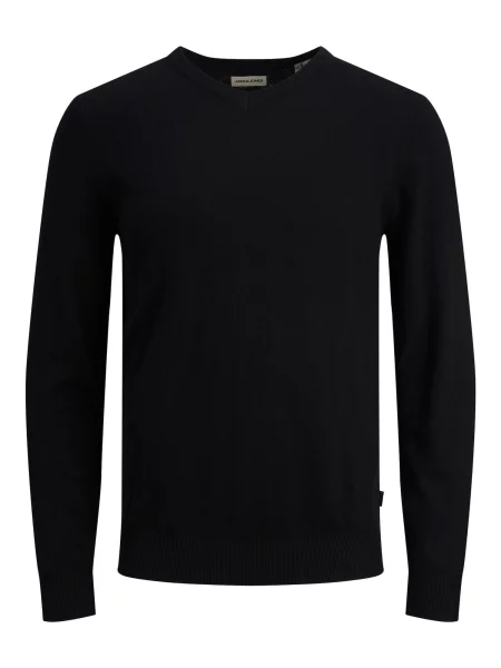 JACK & JONES Pulover JJEmil' negru