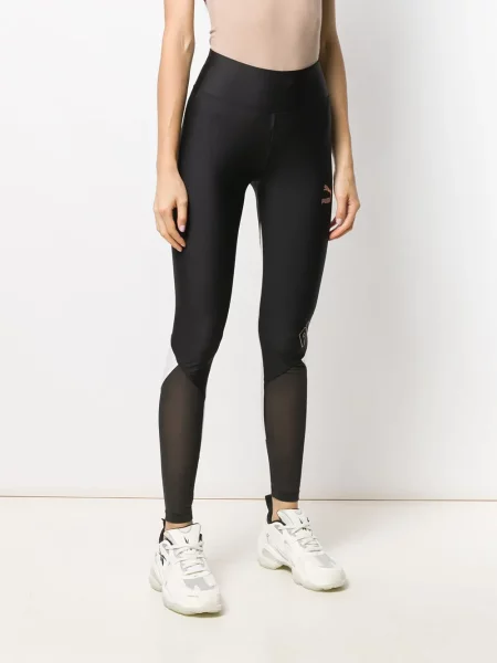 Leggings Puma transparente negru