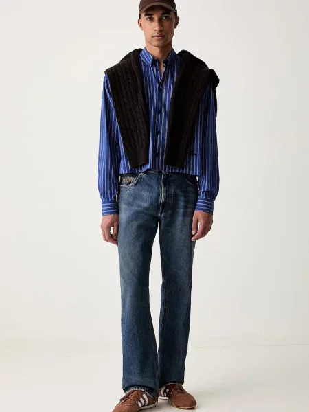MSGM cămașă pentru bărbați cu albastru
