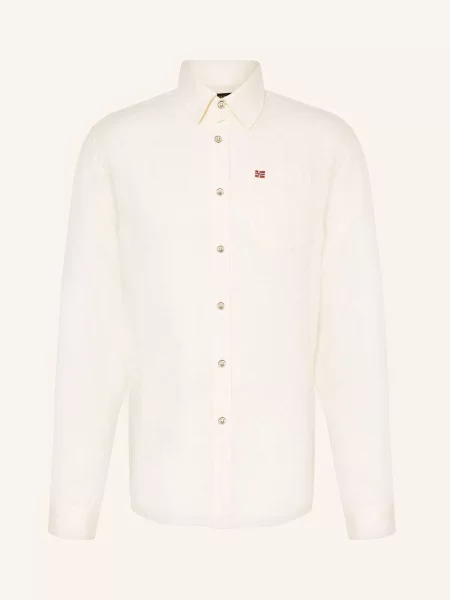 Napapijri Lněná Košile G-Linen Ls Regular Fit režná