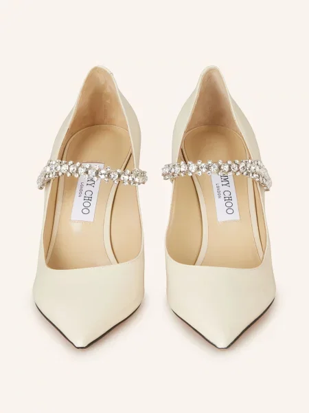 Lodičky Jimmy Choo s otevřenou patou s kamínky