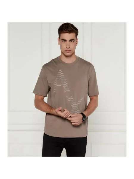 Armani Exchange Tricou maro