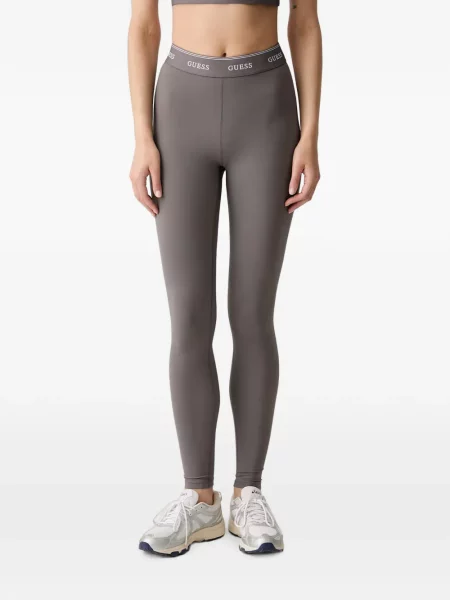 Leggings Guess cu autograf gri
