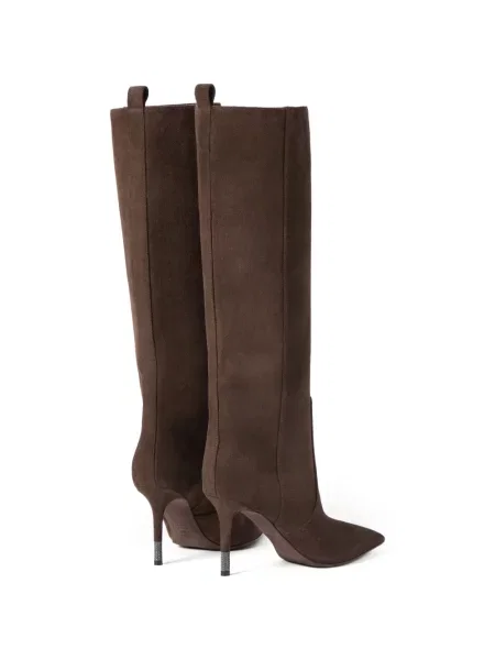 Botine Brunello Cucinelli din piele de căprioară maro