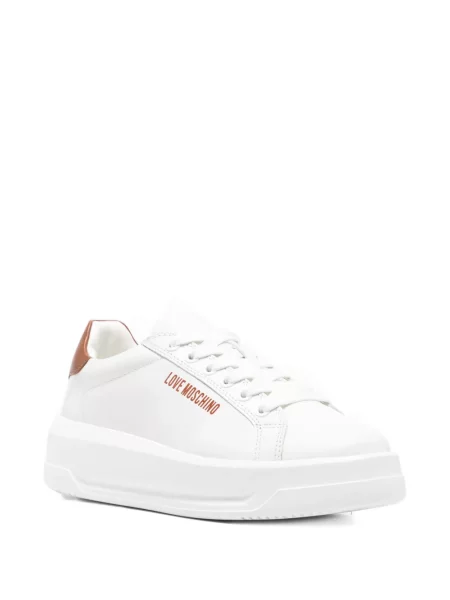 Sneakerși Love Moschino alb