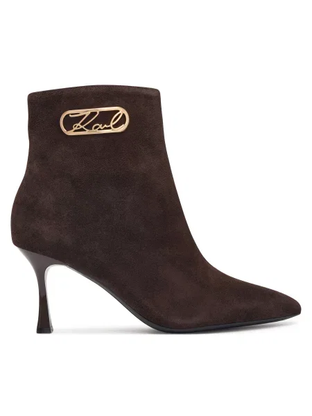 KARL LAGERFELD Botine Sienna închis maro